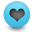 valentine, love, Heart DeepSkyBlue icon