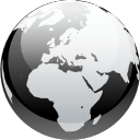 Browser, Black and white, earth, internet, globe, planet, world WhiteSmoke icon