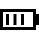 technology, battery status, Battery Level, Energy, Charging Status Black icon