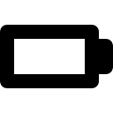 technology, low battery, Energy, Charging Status, battery status, Battery Level Black icon