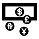 funds, Cash, Atm, Currency, coin, Money, Bank Icon
