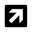 Ascend, correct, Ascending, Forward, upload, next, Arrow, ok, rise, Up, right, increase, yes Black icon