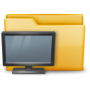 Folder, system Black icon