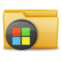 Folder, window Black icon