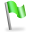 green, flag Icon