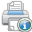 Print, printer, about, Information, Info DarkGray icon