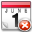 Calendar, Schedule, delete, remove, date, Del LightCoral icon