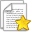 paper, star, File, Favourite, document, bookmark DarkGray icon