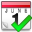 Accept, date, Calendar, Schedule LightCoral icon