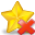 star, Favourite, Del, delete, remove, bookmark Khaki icon