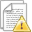 Alert, warning, Error, wrong, document, paper, File, exclamation DarkGray icon