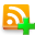 plus, feed, Add, subscribe, Rss Orange icon