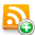 subscribe, Add, feed, plus, Rss Orange icon