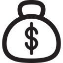 Business, banking, Currency, Bank, Dollar Symbol Black icon