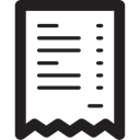 Ticket, Business, list, shopping Black icon