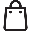 Shopping Store, commerce, Shopper, paper bag Black icon