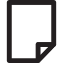 Blank, paper, interface, Page, document, Archive Black icon