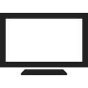 electronic, Device, technology, monitor, Tv, screen Black icon
