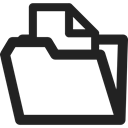 Archive, storage, interface, document, Office Material Black icon