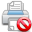 delete, Del, remove, Print, printer DarkGray icon