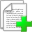File, paper, plus, document, Add DarkGray icon