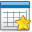 Favourite, bookmark, star, table SkyBlue icon
