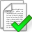 paper, File, Accept, document DarkGray icon