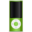 green, Apple, ipod Black icon