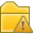 exclamation, Alert, Error, wrong, Folder, warning Gold icon