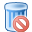 Can, recycle bin, Trash, Del, delete, remove Lavender icon