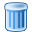 Can, Trash, recycle bin SteelBlue icon