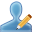 profile, writing, Account, Blue, people, user, Human, write, Edit Icon