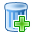 Trash, Add, Can, plus, recycle bin SteelBlue icon