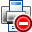 Del, delete, Print, remove, printer WhiteSmoke icon