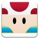 Cartoon, mario, Toad Wheat icon