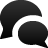 spechbubble Black icon