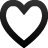 love, Empty, Blank, Heart, valentine, Favorite Black icon