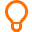Light bulb DarkOrange icon