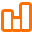 statistics DarkOrange icon