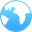 world CornflowerBlue icon