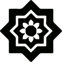 muslim, symbol, Art, shapes, arabic Black icon