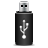 Usb, stick DarkSlateGray icon