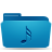 Blue, Folder, music LightSeaGreen icon