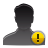user, Alert DarkSlateGray icon