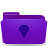 Idea, violet, Folder Icon