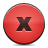red, button, Close Icon