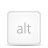 Alt, Key, alternative WhiteSmoke icon