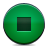 button, stop, green Icon
