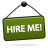 sign, Hire, Me Icon