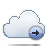 Cloud, Forward Lavender icon